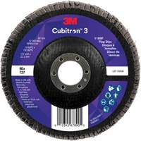 Cubitron 3 Flat Flap Disc 1169F, 5" x 7/8", Type T27, 60+ Grit, Ceramic Meunier Outillage Industriel