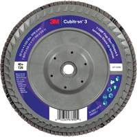 Cubitron 3 Conical  Flap Disc with Quick Change 1169F, 7" x 5/8"-11, Type T29, 40+ Grit, Ceramic Meunier Outillage Industriel