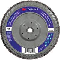 Cubitron 3 Flat Flap Disc with Quick Change 1169F, 6" x 5/8"-11, Type T27, 80+ Grit, Ceramic Meunier Outillage Industriel