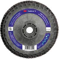 Cubitron 3 Conical  Flap Disc with Quick Change 1169F, 5" x 5/8"-11, Type T29, 40+ Grit, Ceramic Meunier Outillage Industriel
