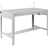 Precision Drafting Table Base, 56-3/8" W x Grey OA912 | Meunier Outillage Industriel