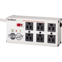 Limiteurs de surtension Isobar, 6 Prises, 2850 J, 1440 W, Cordon 6' Meunier Outillage Industriel