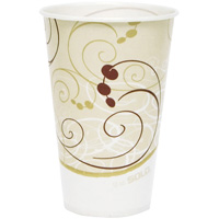 Disposable Cups, Paper, 12 oz., Multi-Colour Meunier Outillage Industriel