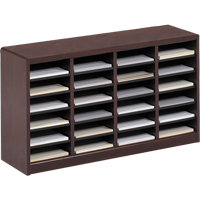E-Z Stor<sup>®</sup> Literature Organizer, Stationary, 24 Slots, Wood, 40" W x 11-3/4" D x 23" H OE144 | Meunier Outillage Industriel