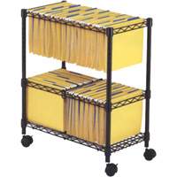 File Carts- 2-tier Rolling File Cart OE806 | Meunier Outillage Industriel