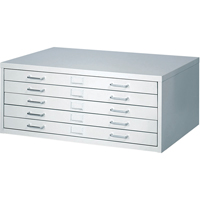 FacilTM Flat File Cabinets, 5 Drawers, 40" W x 26" D x 16-3/8" H OJ915 | Meunier Outillage Industriel