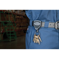 Super48™ Key Chains, Polycarbonate, 48" Cable, Belt Clip Attachment ON541 | Meunier Outillage Industriel