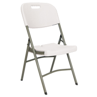 Folding Chairs, Polyethylene, White, 350 lbs. Weight Capacity ON602 | Meunier Outillage Industriel
