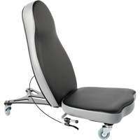 Flex 2™ Ergonomic Chair, Mobile, Adjustable, 30", Vinyl Seat, Black OP241 | Meunier Outillage Industriel