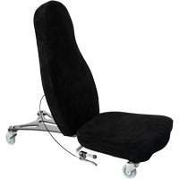 Flex 2™ Ergonomic Welding Chair, Mobile, Adjustable, 30", Fabric Seat, Black/Grey OP274 | Meunier Outillage Industriel
