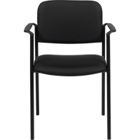 Stacking Chairs, Fabric, 32" High, 300 lbs. Capacity, Black OP317 | Meunier Outillage Industriel