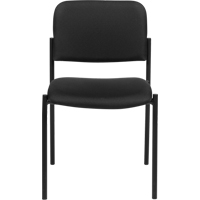 Armless Stacking Chairs, Fabric, 32" High, 300 lbs. Capacity, Black OP319 | Meunier Outillage Industriel