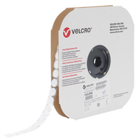 Velcoin&reg; Fastener, Loop, 3/4" Dia., Adhesive, White Meunier Outillage Industriel