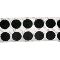 Attaches en jeton, Boucle et crochet, 3/4" dia., Adh&eacute;sif, Noir Meunier Outillage Industriel