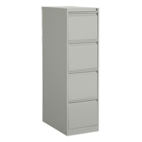 Vertical Filing Cabinet, Steel, 4 Drawers, 15-1/7" W x 25" D x 52" H, Grey Meunier Outillage Industriel