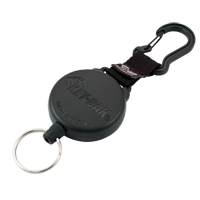 Securit™ Retractable Key Holder, Polycarbonate, 28" Cable, Carabiner Attachment OQ353 | Meunier Outillage Industriel