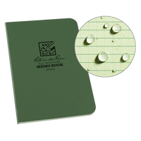 Memo Book, Soft Cover, Green, 112 Pages, 3-1/2" W x 5" L OQ416 | Meunier Outillage Industriel
