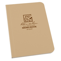 Memo Book, Soft Cover, Tan, 112 Pages, 3-1/2" W x 5" L OQ417 | Meunier Outillage Industriel