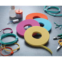 Ruban pour gestion des câbles One-Wrap<sup>MD</sup>, Boucle et crochet, 25 vg x 5/8", Auto-aggripant, Jaune OQ535 | Meunier Outillage Industriel