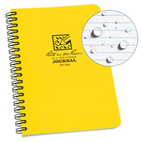 Side-Spiral Notebook, Soft Cover, Yellow, 64 Pages, 4-5/8" W x 7" L OQ545 | Meunier Outillage Industriel