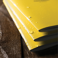 Notebook, Soft Cover, Yellow, 48 Pages, 4-5/8" W x 7" L OQ548 | Meunier Outillage Industriel