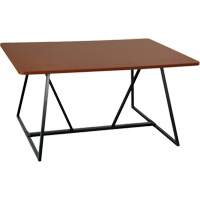 Oasis™ Sitting Teaming Table, 48" L x 60" W x 29" H, Cherry OQ701 | Meunier Outillage Industriel