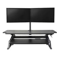 Goya™ Sit-Stand Workstation, Desktop Unit, 20" H x 42" W x 16" D, Black OQ762 | Meunier Outillage Industriel