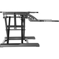 Goya™ Sit-Stand Workstation, Desktop Unit, 22" H x 31-1/2" W x 24" D, Black OQ763 | Meunier Outillage Industriel