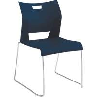 Duet™ Armless Training Chair, Plastic, 33-1/4" High, 350 lbs. Capacity, Blue OQ781 | Meunier Outillage Industriel