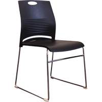 Activ™ Series Stacking Chairs, Plastic, 23" High, 275 lbs. Capacity, Black OQ958 | Meunier Outillage Industriel