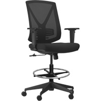 Activ™ Series Premium Synchro-Tilt Adjustable Chair, Fabric/Mesh, Black, 250 lbs. Capacity OQ962 | Meunier Outillage Industriel