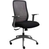 Chaise de bureau ajustable série Era<sup>MC</sup>, Tissu/Mailles, Noir, Capacité 250 lb OQ965 | Meunier Outillage Industriel