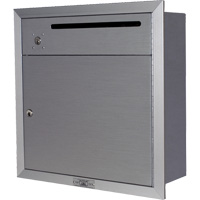 Recessed Collection Box, Wall -Mounted, 12-3/4" x 16-3/8", 2 Doors, Aluminum OR345 | Meunier Outillage Industriel