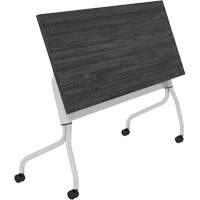 Newland Flip-Top Training Table, 24" L x 60" W x 29-1/2" H, Dark Brown OR438 | Meunier Outillage Industriel