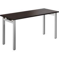 Table bureau Newland, 29-7/10" lo x 60" la x 29-3/5" h, Brun foncé OR439 | Meunier Outillage Industriel