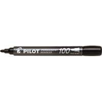Pilot 100 Permanent Marker, Bullet, Black OR455 | Meunier Outillage Industriel