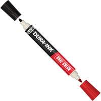 Markal&reg; Dura-Ink&reg; Dual Colour Permanent Ink Marker, Black/Red, Bullet Tip Meunier Outillage Industriel