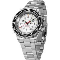 Arctic Edition Large Diver's Automatic GSAR Watch with Stainless Steel Bracelet, Digital, Battery Operated, 41 mm, Silver OR475 | Meunier Outillage Industriel