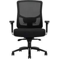 Raven 400 High-Back Heavy-Duty Synchro-Tilter, Mesh, Black, 400 lbs. Capacity Meunier Outillage Industriel