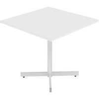 Newland Height-Adjustable Square Table, 36" L x 36" W x 29" H, 1" Top, Laminate, White Meunier Outillage Industriel