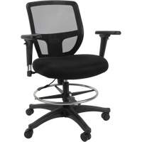 Mesh Work Stool, Mobile, Adjustable Height, 450 lbs. Capacity Meunier Outillage Industriel