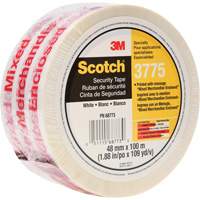 Scotch&reg; 3775 Box Sealing Tape with Message, Hot Melt Adhesive, 2 mils, 48 mm (1-22/25") x 100 m (328') Meunier Outillage Industriel