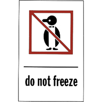 &eacute;tiquettes pour traitement sp&eacute;cial Do Not Freeze, 6" lo x 4" la, Rouge/blanc Meunier Outillage Industriel
