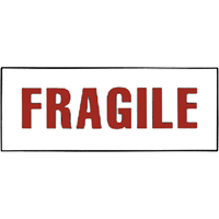 "Fragile" Special Handling Labels, 6" L x 2" W, Red on White Meunier Outillage Industriel
