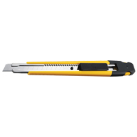 Precision Knife with Pocket Clip, 9 mm, Silver, Rubber Handle Meunier Outillage Industriel