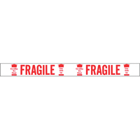 Bilingual Printed Tape – Fragile This Side Up , Red on White Meunier Outillage Industriel