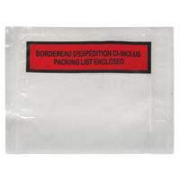 Packing List Envelope, 4-1/2" L x 5-1/2" W, Backloading Style PF878 | Meunier Outillage Industriel