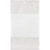 White Block Poly Bags, Reclosable, 9" x 6", 2 mils PF941 | Meunier Outillage Industriel