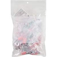 White Block Poly Bags, Reclosable, 9" x 6", 2 mils PF941 | Meunier Outillage Industriel