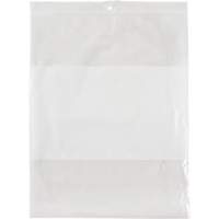 White Block Poly Bags, Reclosable, 10" x 8", 2 mils Meunier Outillage Industriel